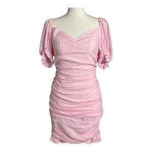 Isabelles Cabinet Pink Coquette Dress Swiss Dot Girly Dollcore Barbiecore Medium